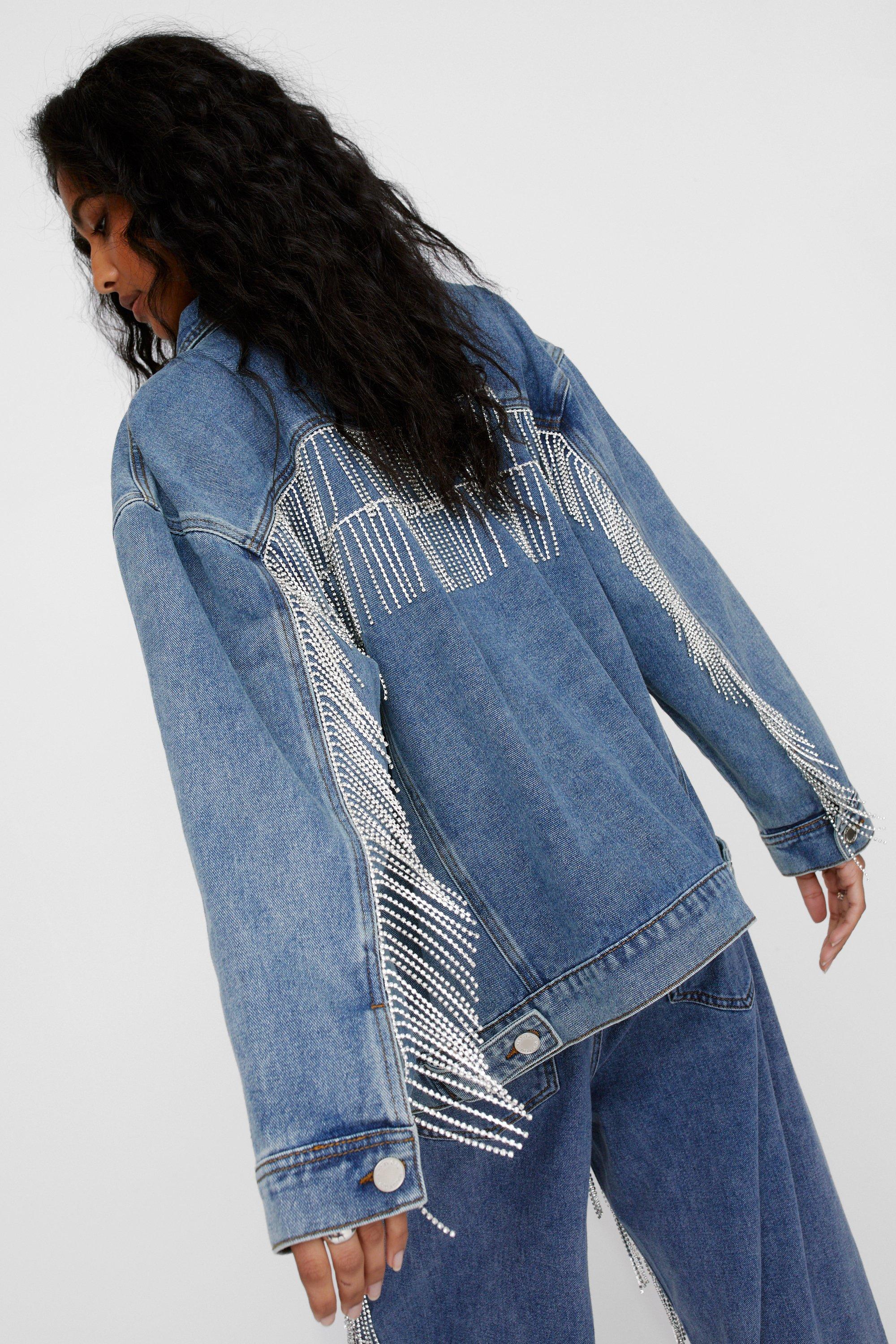 Fringe fashion denim